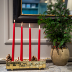 Adventsljusstake Näver Mässing