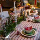 Glasgran grön glitter 25cm