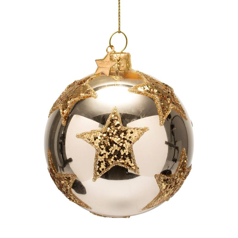 Julkula med guldstjärnor