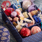 Julkulor Ø8 cm Seraphim Ruby 4st				