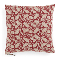 Kuddfodral i linne Jodhpur röd 50x50cm