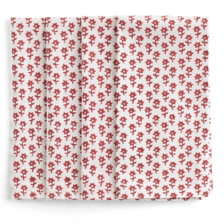 Servett Dancing Star röd 50x50cm 4 st