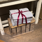 Pläd Rut 125x150 cm grå vit