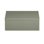 Lackerad box Sage