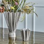 Vas borstad silverfärg