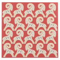 Pappersservett 20x20cm Bucks Scarlet 50pcs					