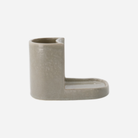 Borste och tvålhållare enkel grå Meraki