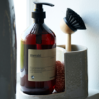 Borste och tvålhållare enkel grå Meraki