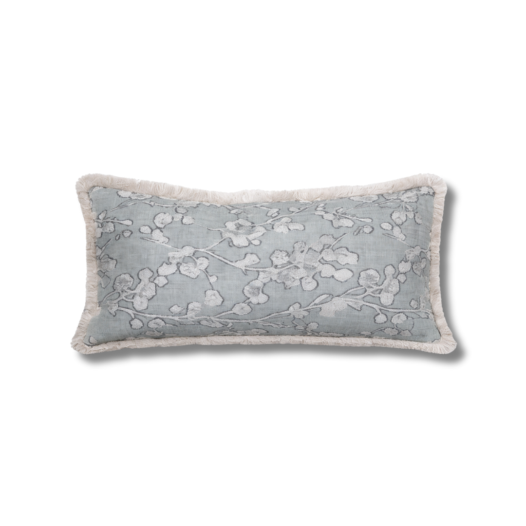 Kuddfodral agua med fransar30x50