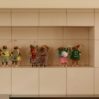 Möss sand - grön kappa