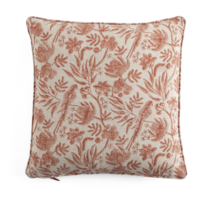 Kuddfodral linne Parrot open rost 50x50cm