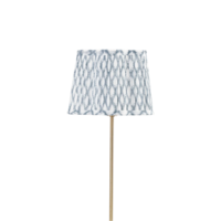 Lampskärm Scallop - Cypress - Cornflower - 30 cm