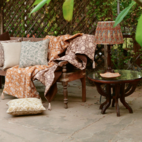 Kuddfodral - Parrot Open - Blå - 50x50 cm