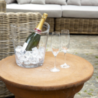 Champagnekylare i glas