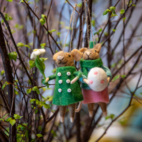 Möss sand - grön kappa