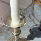 Ljusmanschett Klarglas rak