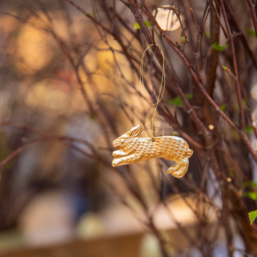 Påskhänge Kanin mässing