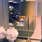 Lampskärm cylinder olivgrön 40 cm