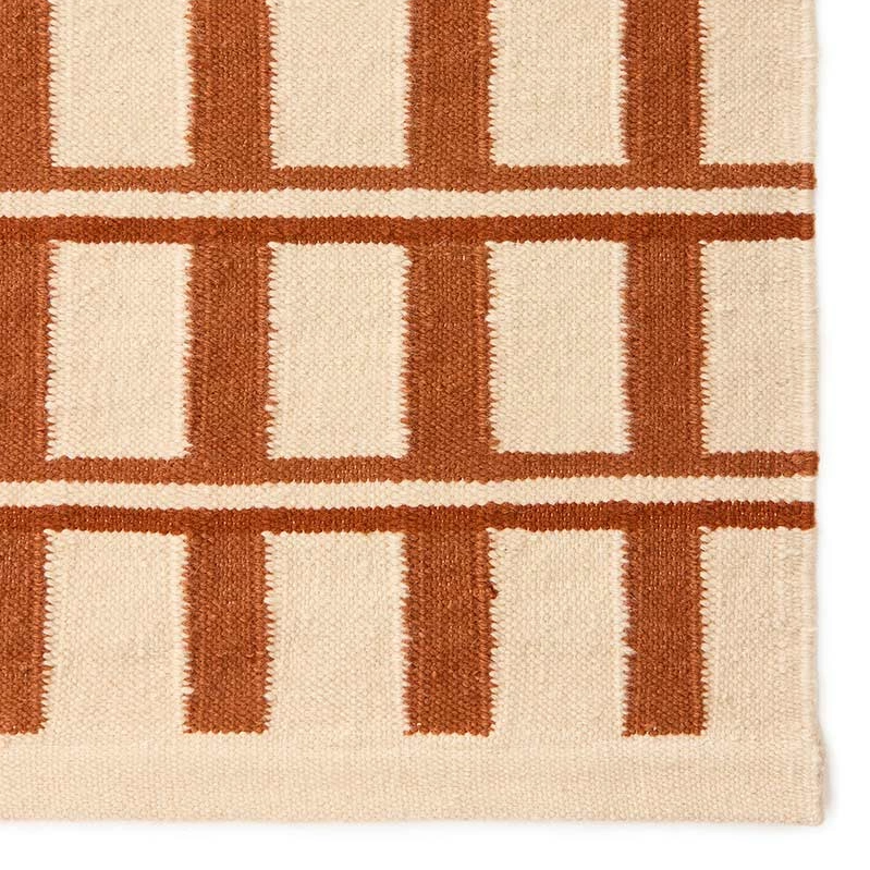 Ullmatta Mysore rost & beige 230x320