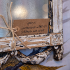 Spegel trä med rosett 1780 tal