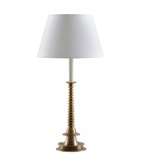 Bordslampa Shilton Candlestick Antique Brass