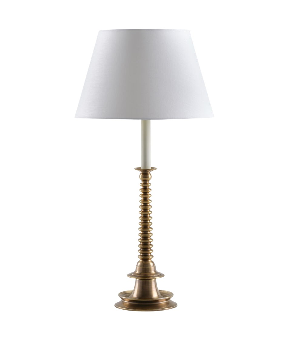 Bordslampa Shilton Candlestick Antique Brass