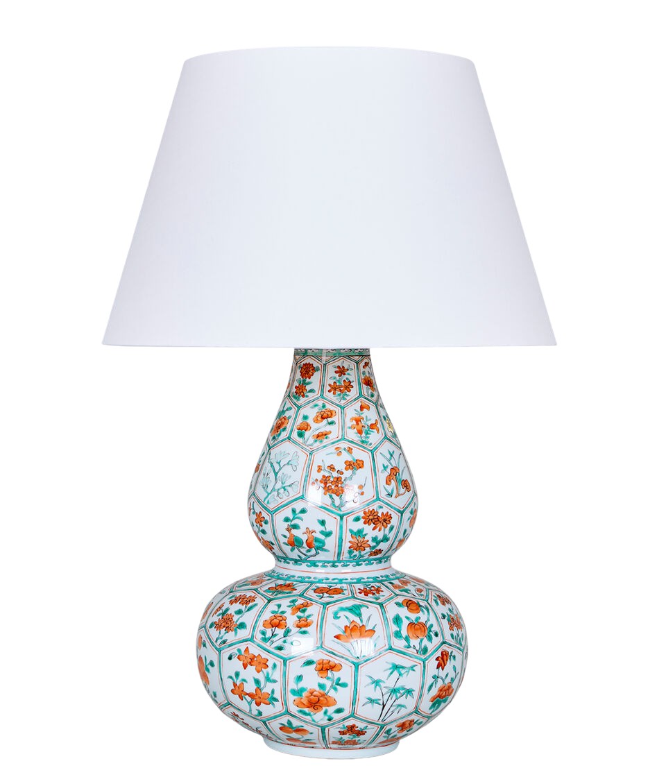 Bordslampa Famille Verte Flowers