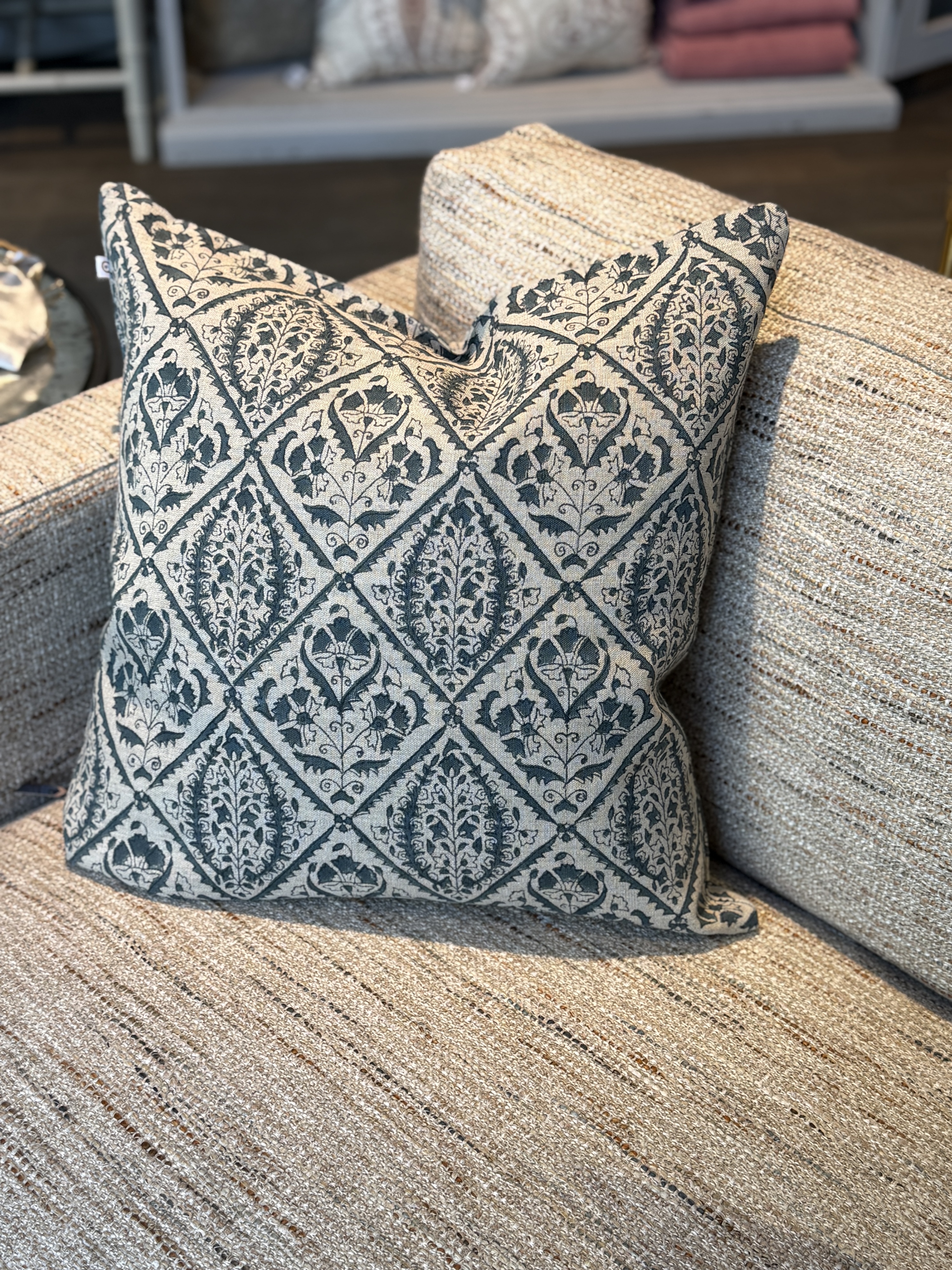 Kuddfodral Jaipur Denim Blue 50x50cm