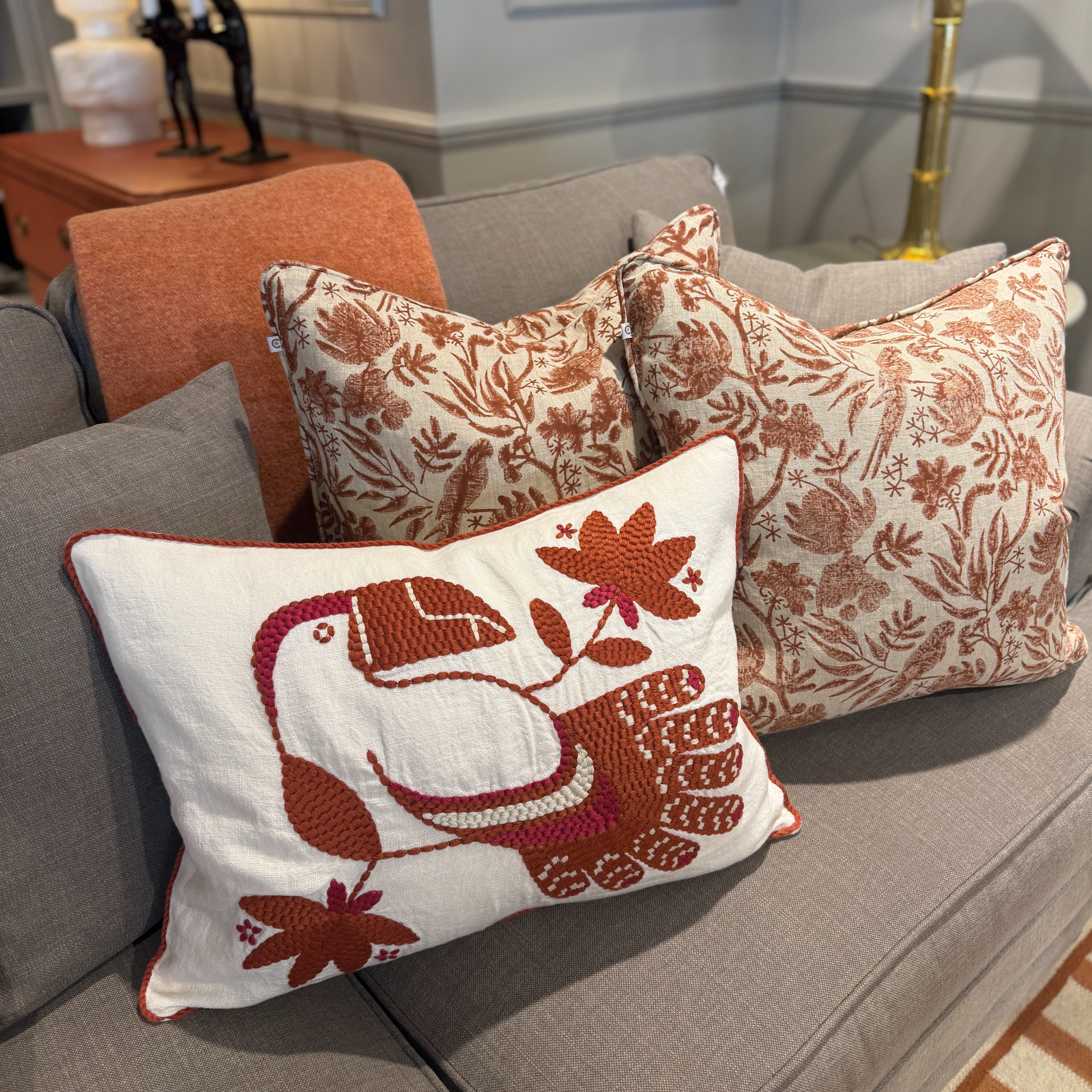 Kuddfodral Cristobal Korall 40x55 cm