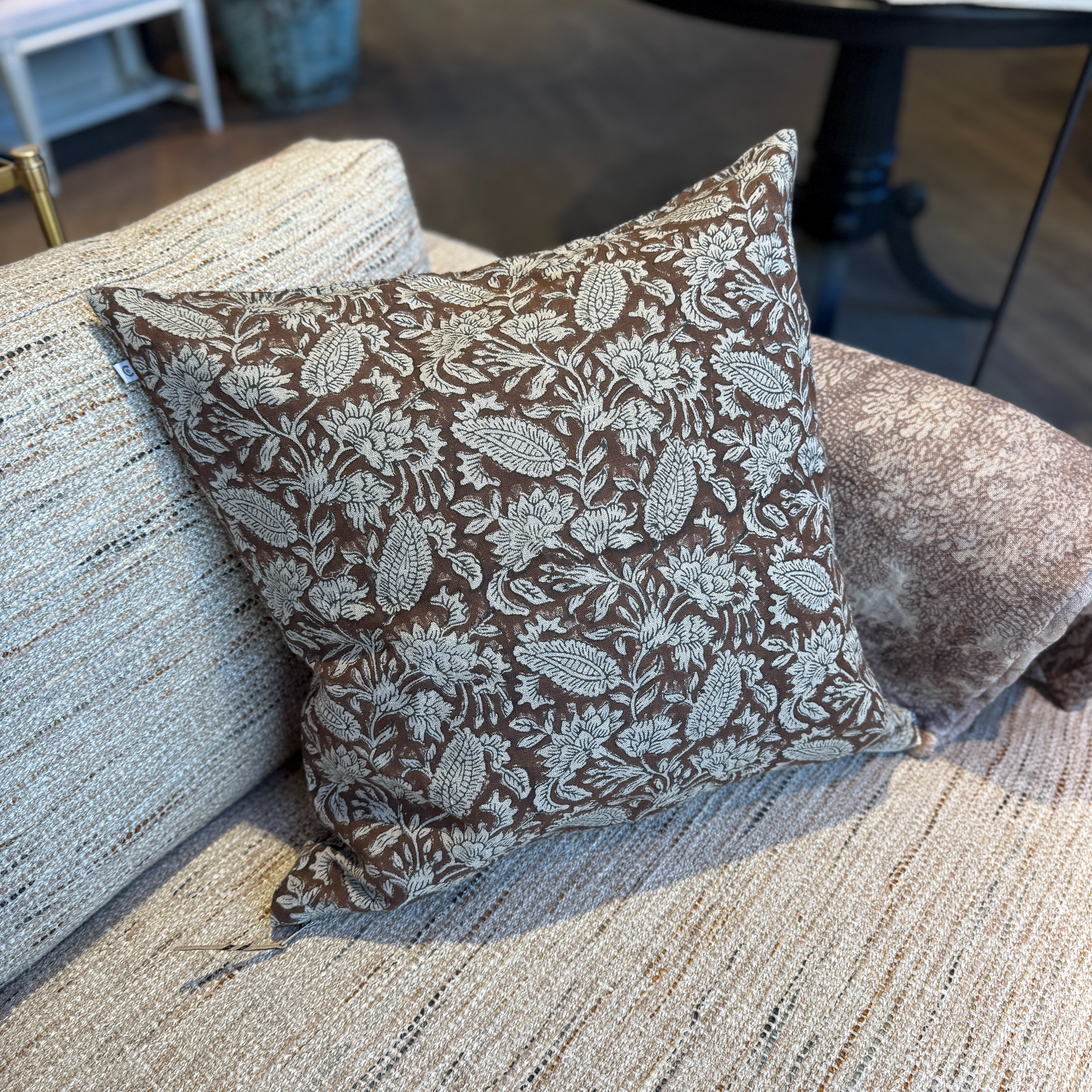 Kuddfodral Jodhpur Brun 50x50cm