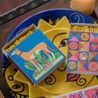 Tändsticksask Whippet and Radishes