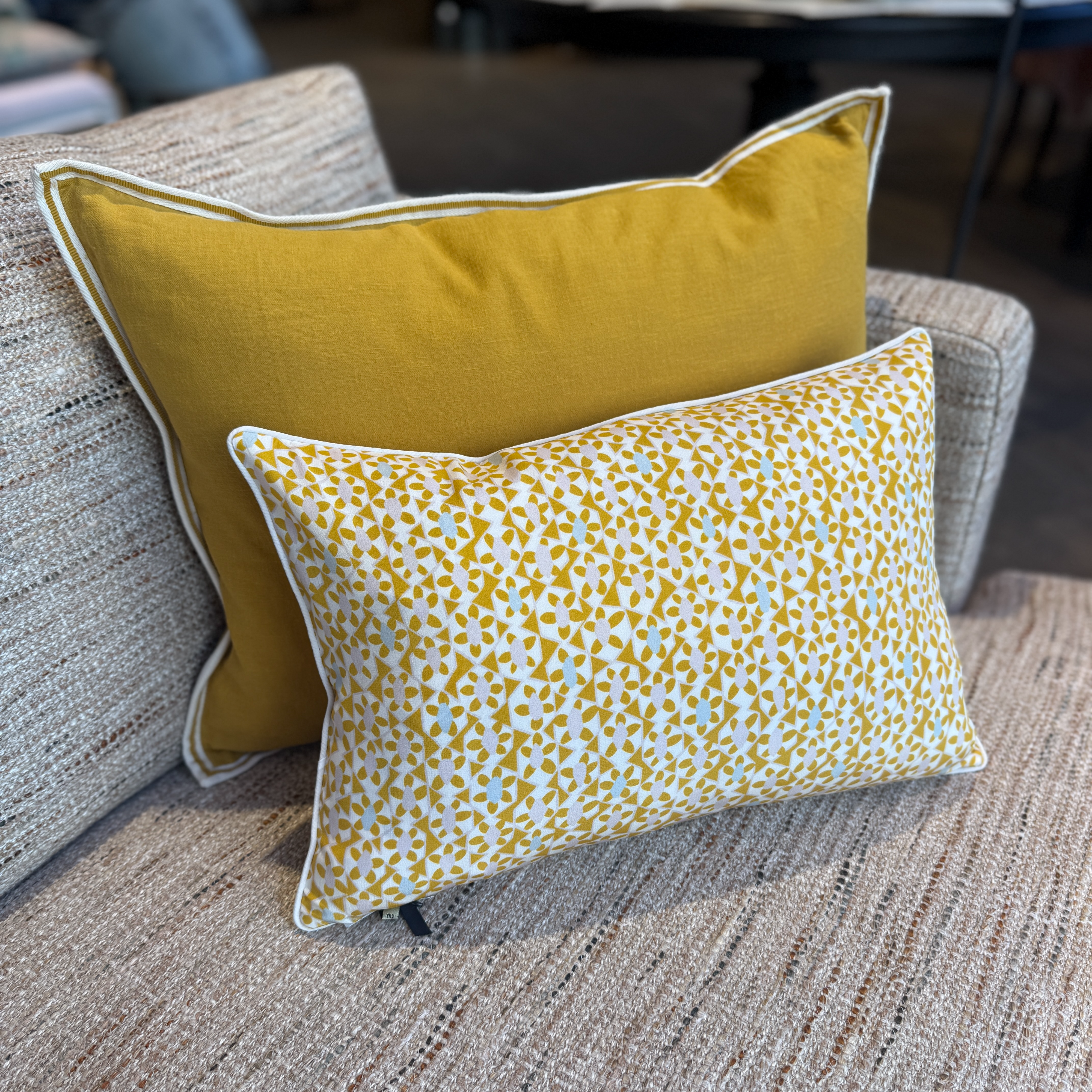 Kuddfodral Azteca Saffran 40x55 cm