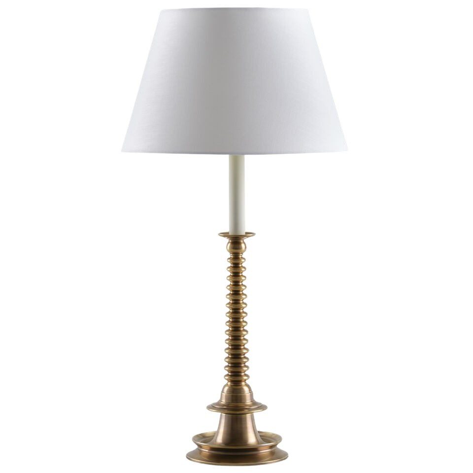 Bordslampa Shilton Candlestick Antique Brass