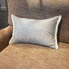 Kuddfodral 40x60 sand med frans