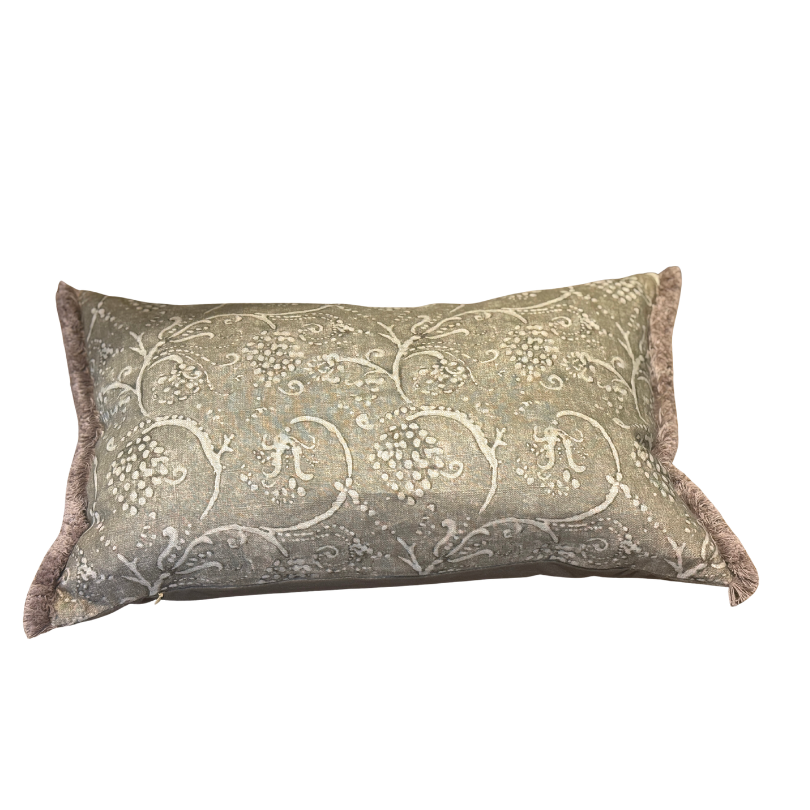 Kuddfodral 40x60 Amla linne med fransar