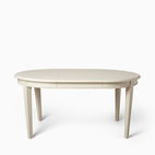 Matbord Clothilde 110 cm inkl 2 iläggsskivor cream