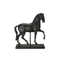Staty häst svart