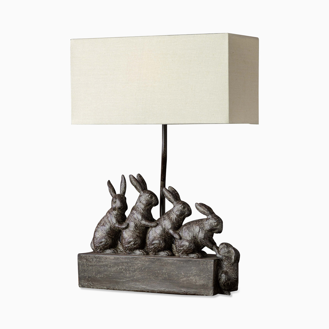 Bordslampa Kaniner på rad inkl. skärm