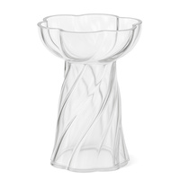 Twist Bulb Vas 19 cm Clear