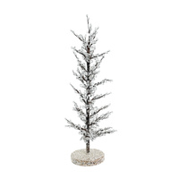 Träd med pärlor frostad 60 cm