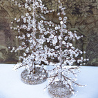 Träd med frostade pärlor 45 cm