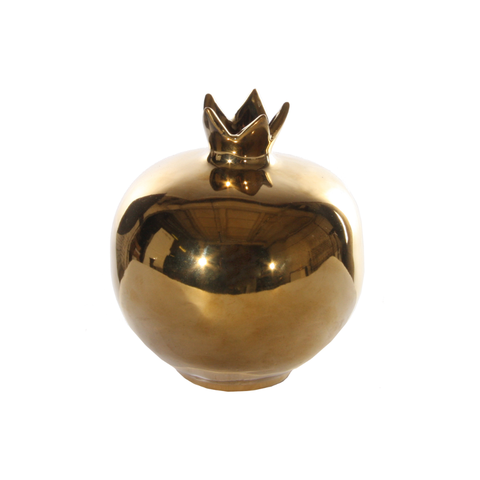 Vas granatäpple guld 12 cm