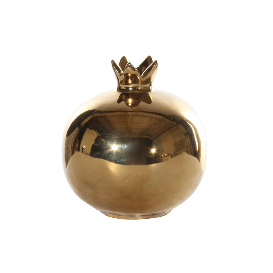 Vas granatäpple guld 8,5 cm