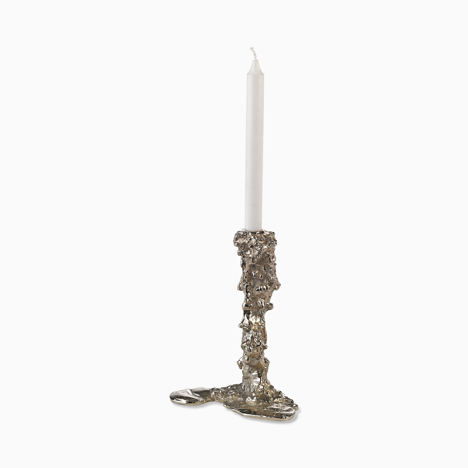 Ljusstake Drip stor silver